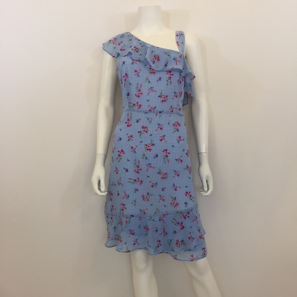 Kensie Blue Floral Dress 6